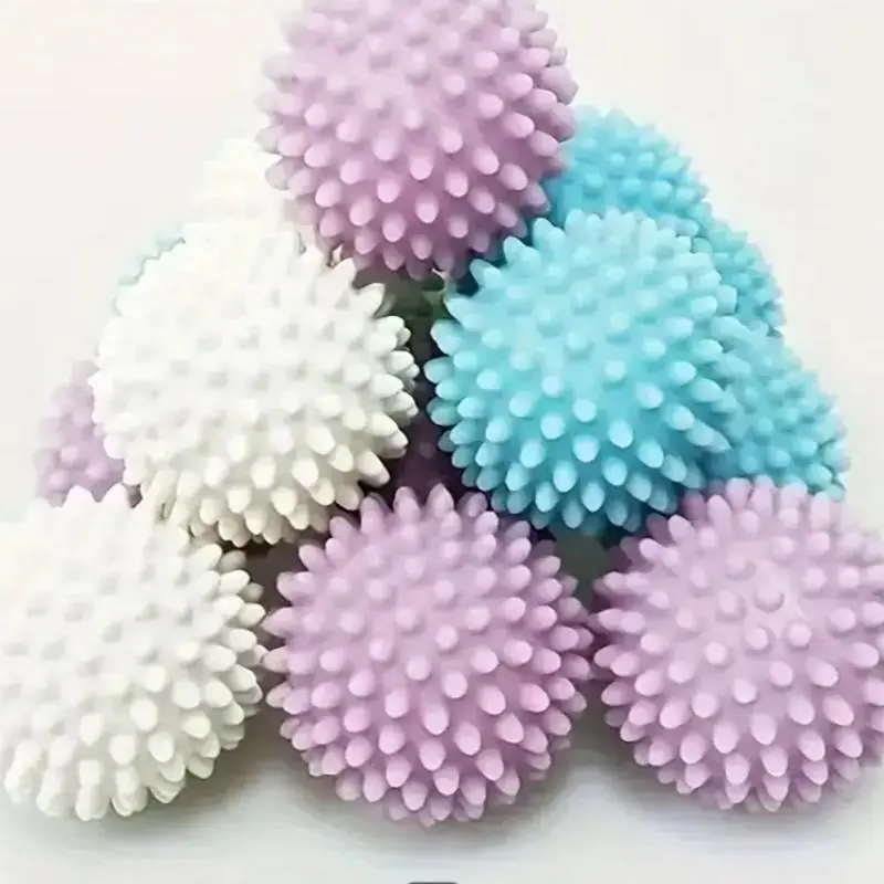 Reusable Spiky Shaped Laundry Ball, 6 Counts/set Anti-winding Washing Machine Balls, Household Laundry Tool, Laundry Accessories, Household Items for Home Dormitory Hotel, Various Laundry Needs, Home Goods