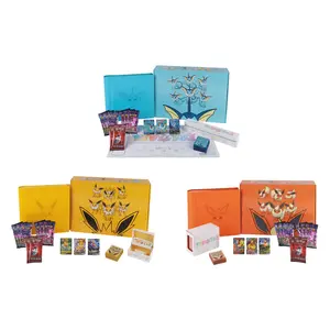 Pokémon TCG: Simplified Chinese Sword & Shield Eevee Advanced Gift Box (CSH3) Vaporeon + Jolteon + Flareon Bundle