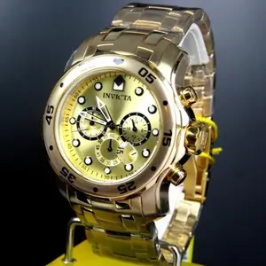 Invicta Men's Watch 48mm Gold - Brand New - 100% Authentic Invicta