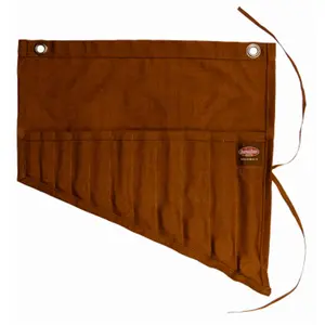 CANVAS 18 oz Oil-Absorbent Tool Bag Roll, Assorted Sizes Wrench Organizer for Hardware Tools Storage
