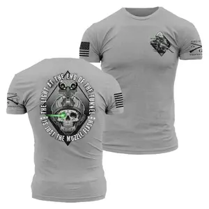 Tactical Skull Night Vision Shirt The Light At The End Of The Tunnel Graphic Military Style Tee Menswear & Underwear Men's Tops T-Shirts