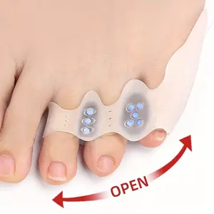 Adjustable Toe Separators, Sebs Material, Unisex Foot Care, Keep Natural Foot Shape, Men and Women, 1 Pair, Adjustable Fit