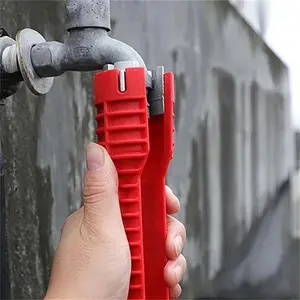 Multifunctional 8-in-1 Sink Wrench, Durable PP Material Waterproof Handle Universal Tool for Faucet and Valve Installation & Maintenance
