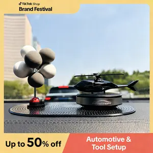 Hnyton Helicopter Shaped Car AirFresheners, Solar Helicopter CarAromatherapy, Rotating SolarPowered CarFreshener for Car Decor, CarInteriorDashboard Decoration, Car InteriorDecor.