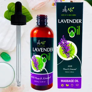 Pure Lavender Essential Oil with Glass Dropper | 100% Pure and Natural Lavender Oil | Premium Grade Essential Oils for Diffusers, Skin, Aromatherapy, Massage |