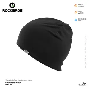 ROCKBROS Merino Wool Warm Winter Hat Watch Cap for Men Women High Elasticity Breathable Soft Wear