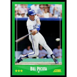 Bill Pecota 1988 Score #377 RC Kansas City Royals