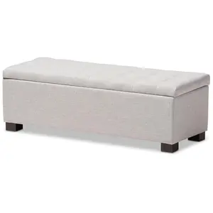 Roanoke Modern and Contemporary Upholstered Storage Ottoman
