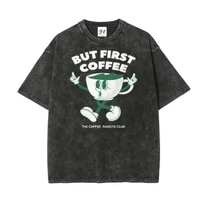 Men's Oversized Unisex Washed Batik Cotton Short-Sleeve Round Neck Stretch T-Shirt, 5XL Size, Retro Casual Graphic Design, Super Soft Pre-Shrunk Streetwear Tops