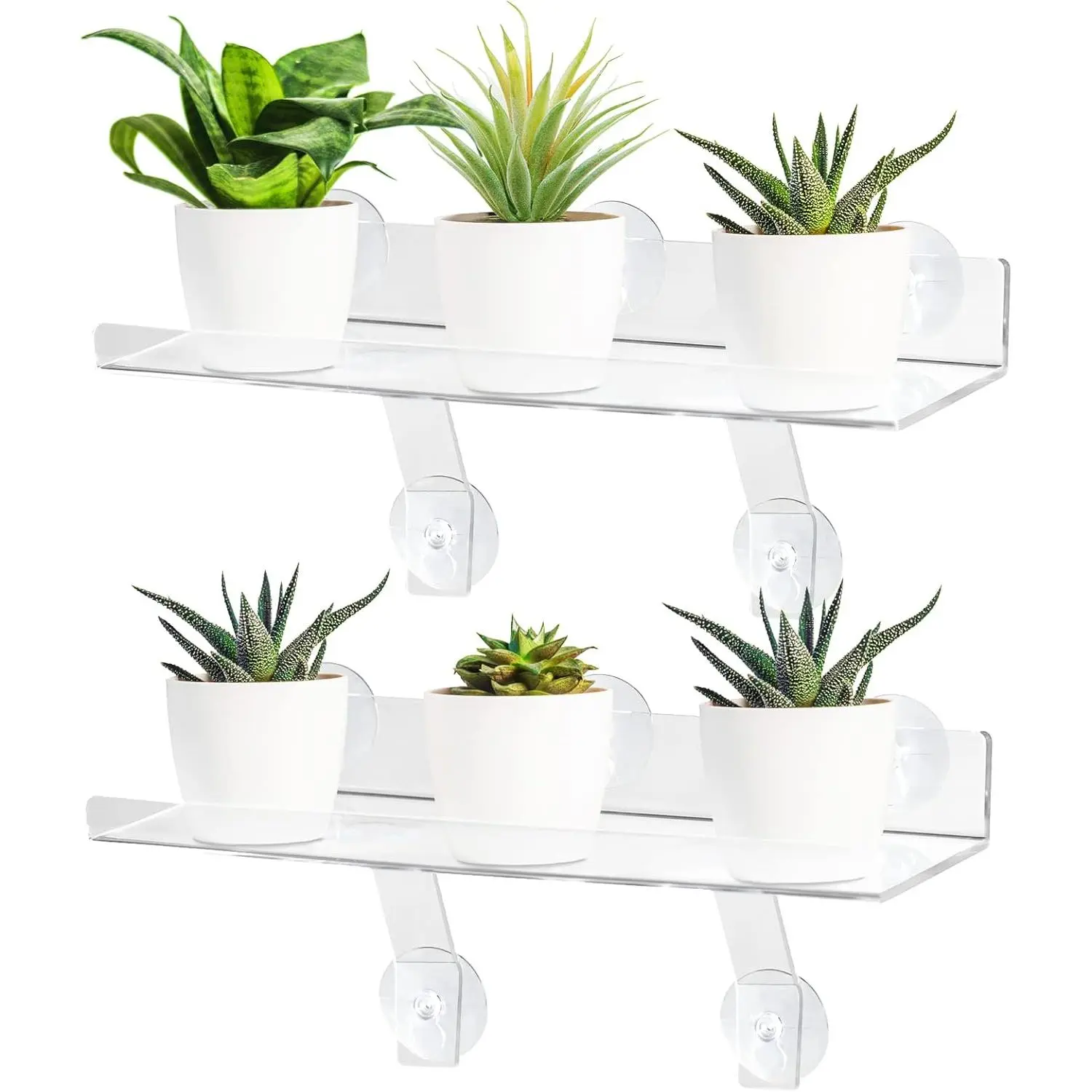 2 count  Window Shelf, Window  Shelves with Bracket,15in Transparent  Sill Extender with Suction Cup, Floating Shelf for  Apply to , Seed
