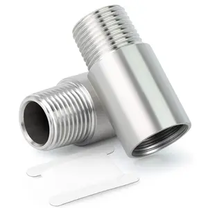 TAISHER 2Pcs Stainless Steel Pipe Fittings, Male Threaded/Female Threaded/Male x Female Threaded, Length Nipple Cast Pipe