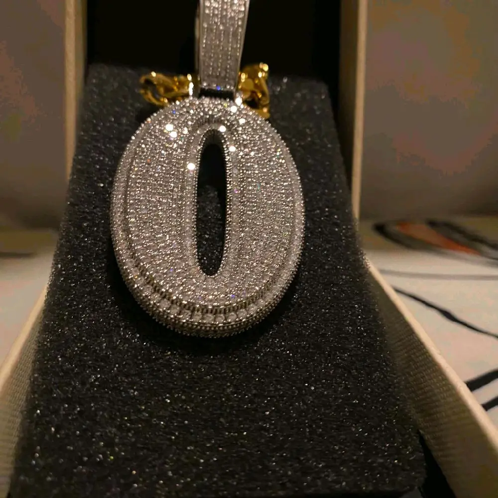 LETTER PENDANT O. ICED OUT