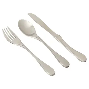 TRY ME KNORK Pack 3 Piece (Fork, Spoon, Knife) Cutlery Matte