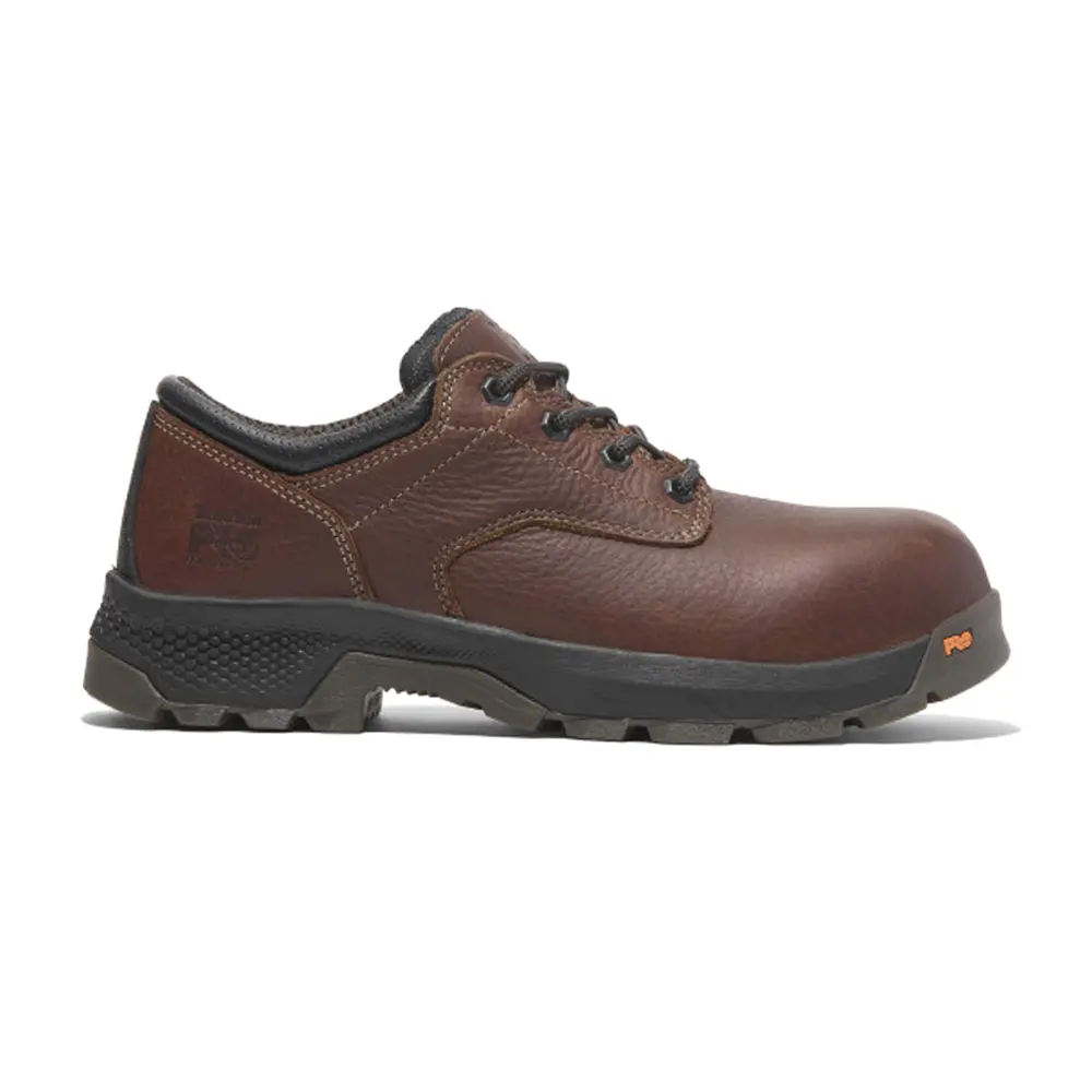 Timberland PRO Mens Titan Ev Ox Slip Resistant Composite Toe  Work/Duty - Brown