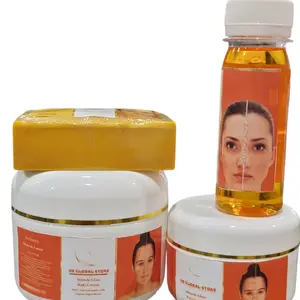 US GLOBAL STORE Miracle Glow Body Cream & Facial Oil Set for Radiant Skin Care