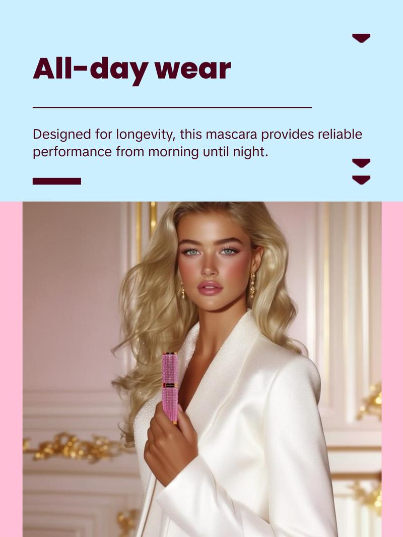 Mimo Velish The Mascara - Made To Hypnotize Eyelash Mascara with Pink Bling Design and Packaging Mimo Velish The Mascara - Made To Hypnotize Eyelash Mascara with Pink Bling Design and Packaging