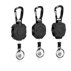 Retractable Keychain, 3 Counts/set Portable Badge Holder, Identification Badges & Supplies for Students & Teachers & Office Workers