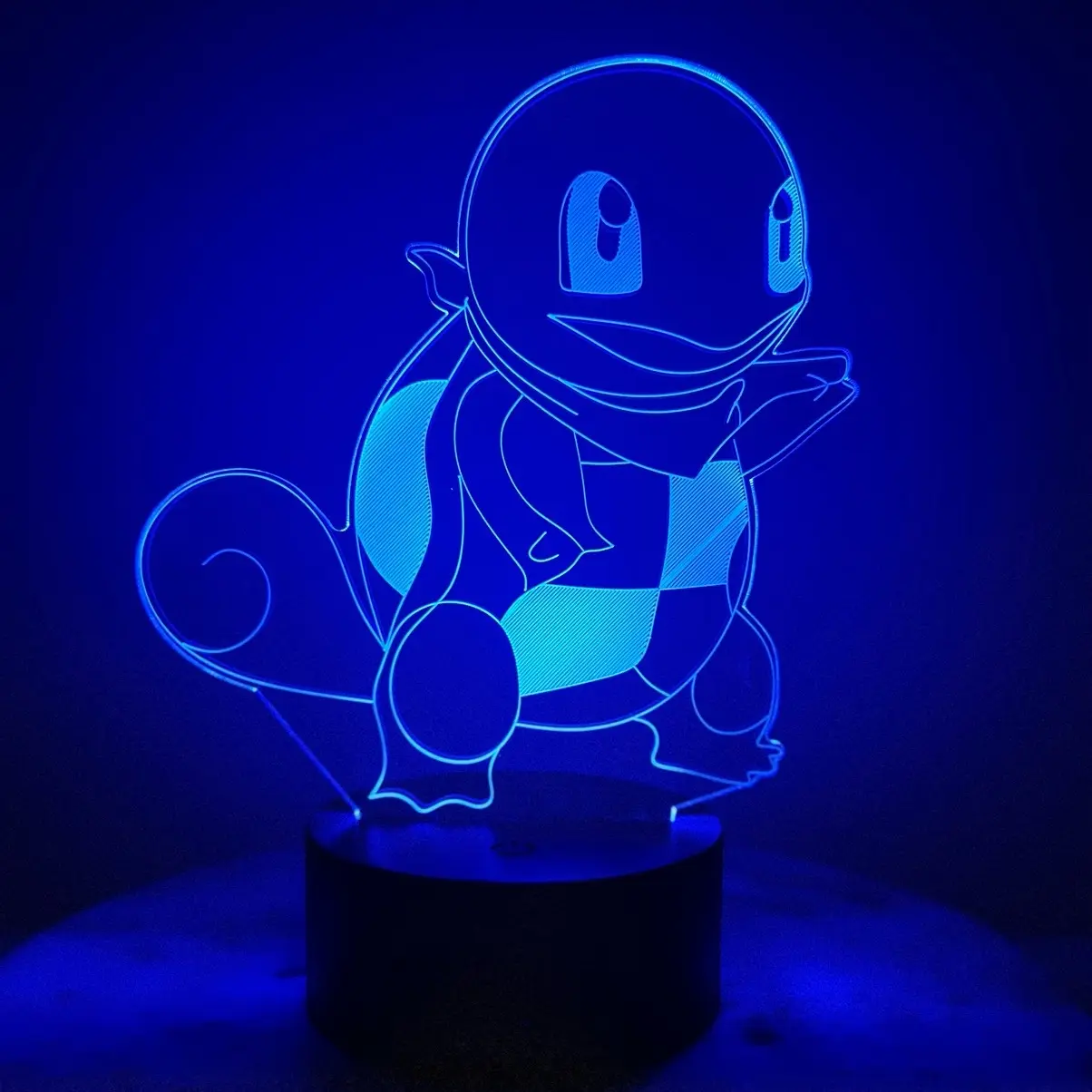 Squirt Turtle 3D LED Table Lamp, 7-Color Changing Decorative Night Light, Whimsical Room Decor for Bedroom