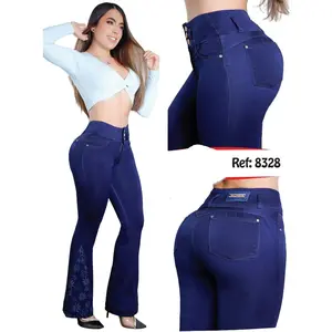 Colombian Flared Jean's Bon Bon Up 8328 butt lifter high waist tummy control