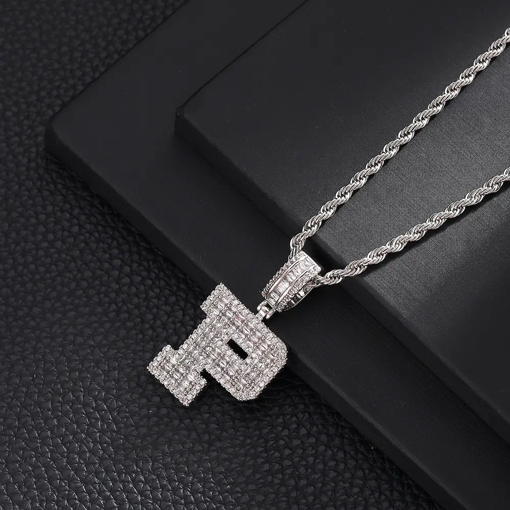 P+20inch Fried Dough Twists chain (silve