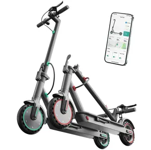 Electric Scooter -19 MPH Max Speed, 8.5''Honeycomb Solid Tires, 350W Motor, 12 Miles Range,Adjustable Speed Foldable Commuter Scooter with Dual Braking System & smart App Control School Scooters