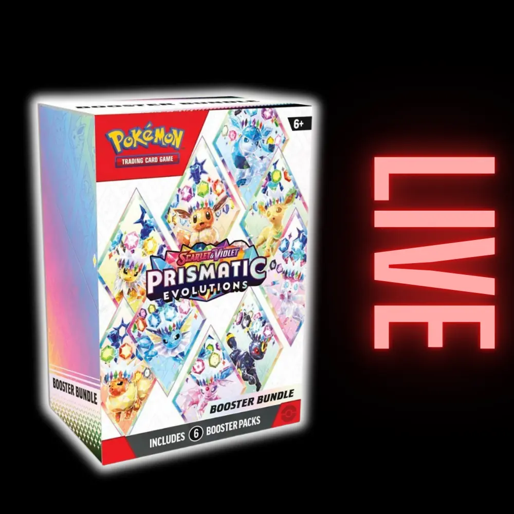 Pokemon TCG: Prismatic Evolutions: Booster Bundle (LIVE) - TikTok Shop
