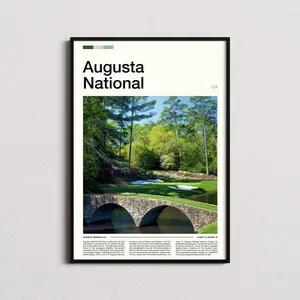 Augusta National Golf Course Print, Augusta National Poster, Golf Prints, Golf Gifts Decor Room
