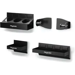 Magnetic Toolbox Shelf, Tray and Holder, 4-Piece Magnetic Toolbox Tray Set Tool Box Cabinet Side Shelf Storage, Workshop