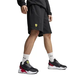 PUMA Mens Scuderia Ferrari Race All Over Print Shorts Casual Bottoms Casual - Black