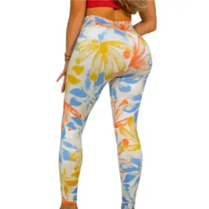Legging Tropical, High Waist, Comfort, Elasticy, BIDU