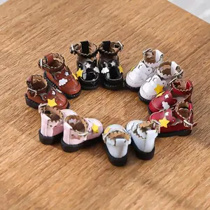 1:12 OB11 Uniform Shoes Doll Classic Shoes Suit For Ob11 1/12 Bjd Detachable Doll Gsc DOD Yunduoxing Uniform Shoes