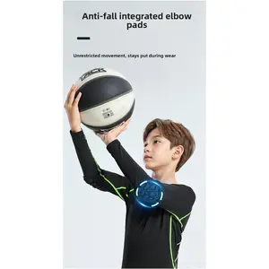 Children's sports knee pads elbow pads basketball anti-collision football running anti-drop protective gear quick-drying tight suit Warm Compression Protection