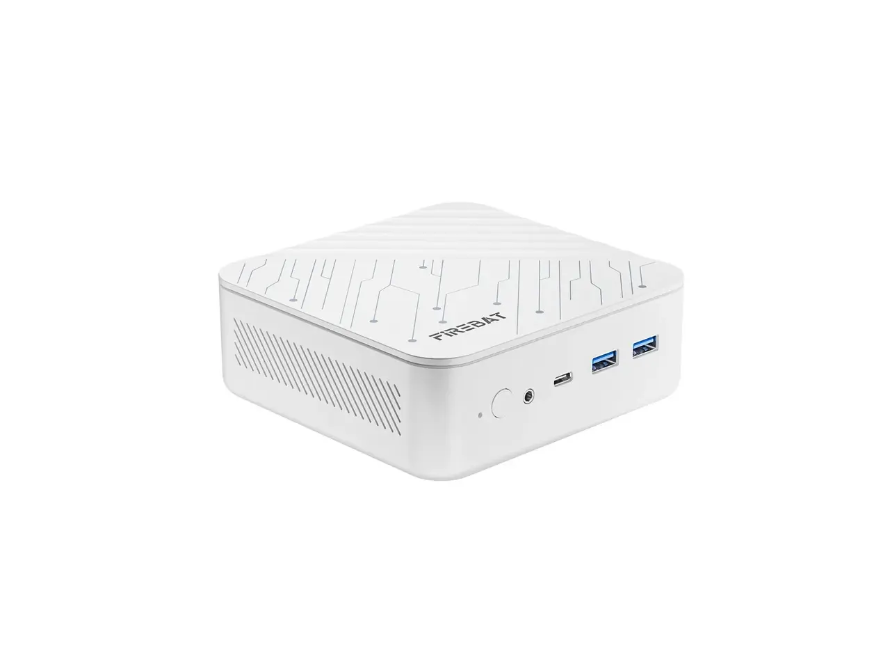 Firebat AM02 Barebone Mini PC With AMD Ryzen 7 H255(Upgraded 8745HS) 8C/16T(Up to 54W), 0GB RAM 0GB SSD, WiFi6 BT5.2, Dual 1G LAN, Triple 4K Display, Portable Desktop Computer