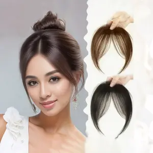 This one-piece mesh wig cap, Synthetic hairpiece, with bangs and adjustable buttons provides a fit to the scalp, making it a wig choice for women. This fantasy-themed wig is suitable for daily wear, commuting, and comes with hair clips, hair claws