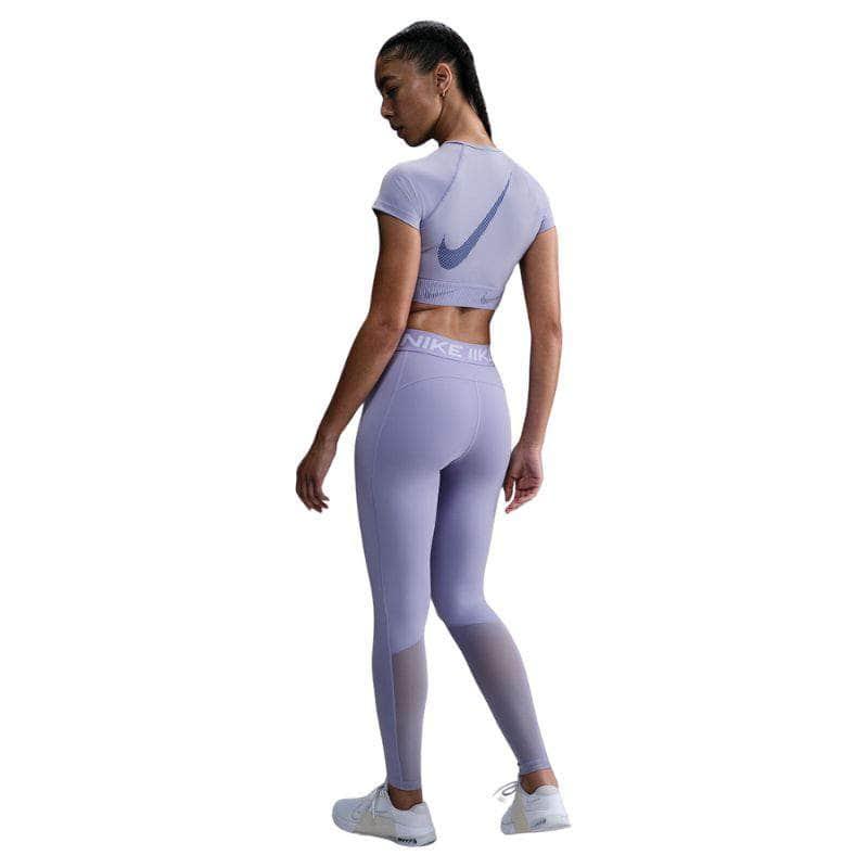 Nike Pro Mid-Rise Mesh-Paneled Leggings - Women's Tight Sports Yoga Wear