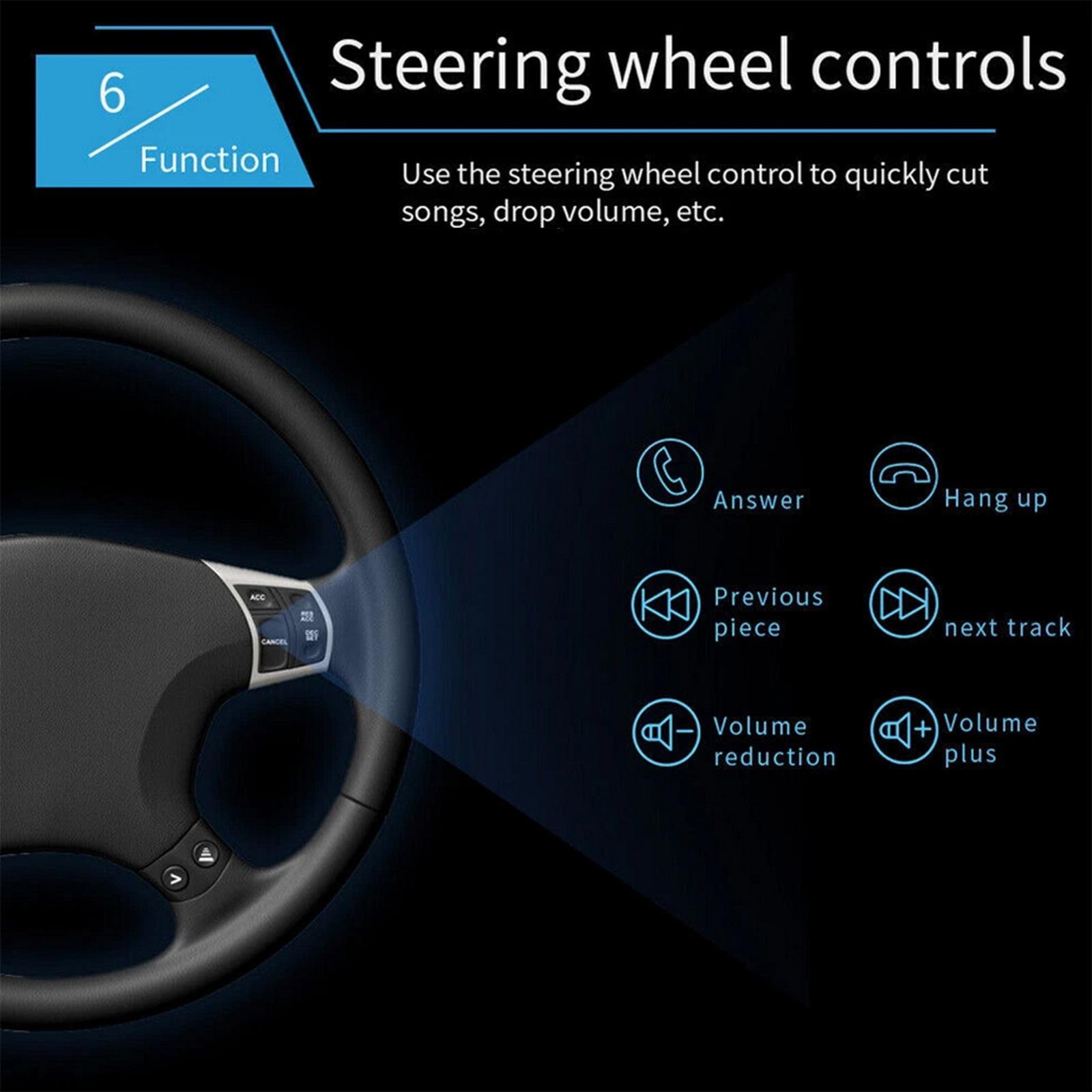 7" Double 2DIN Car Stereo Radio MP5 Player Touch Screen Bluetooth USB AUX TF For Apple & Android