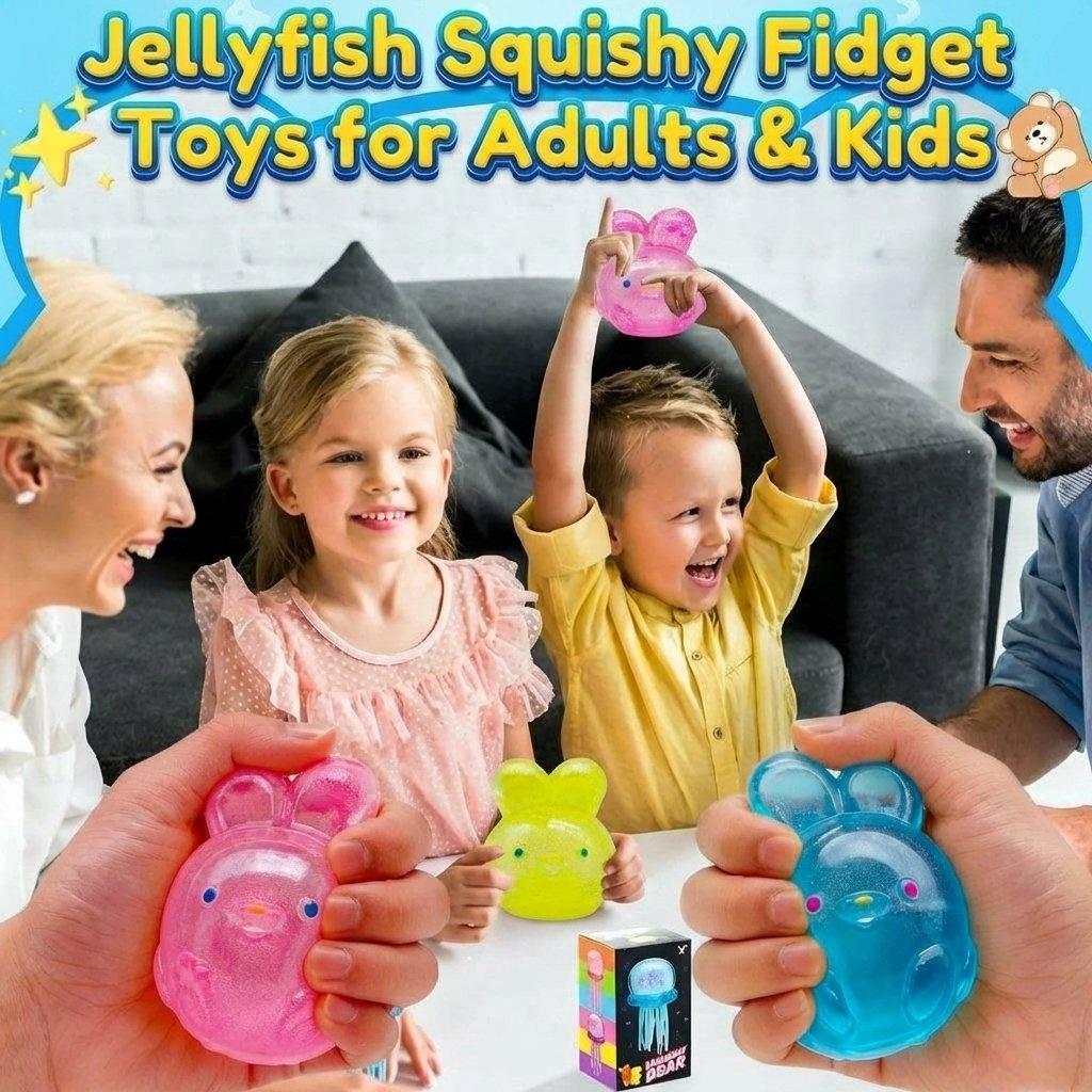 Schylling Jelly Squish – Soft Gel-Filled Sensory Squeeze Toy for Home, Office & Travel, Stretchy Anxiety Relief Fidget, Calming Stress Ball for School & On-the-Go, Portable Relaxing Jelly Texture Toy Gift for All Ages Schylling Jelly Squish – Soft Gel-Filled Sensory Squeeze Toy for Home, Office & Travel, Stretchy Anxiety Relief Fidget, Calming Stress Ball for School & On-the-Go, Portable Relaxing Jelly Texture Toy Gift for All Ages