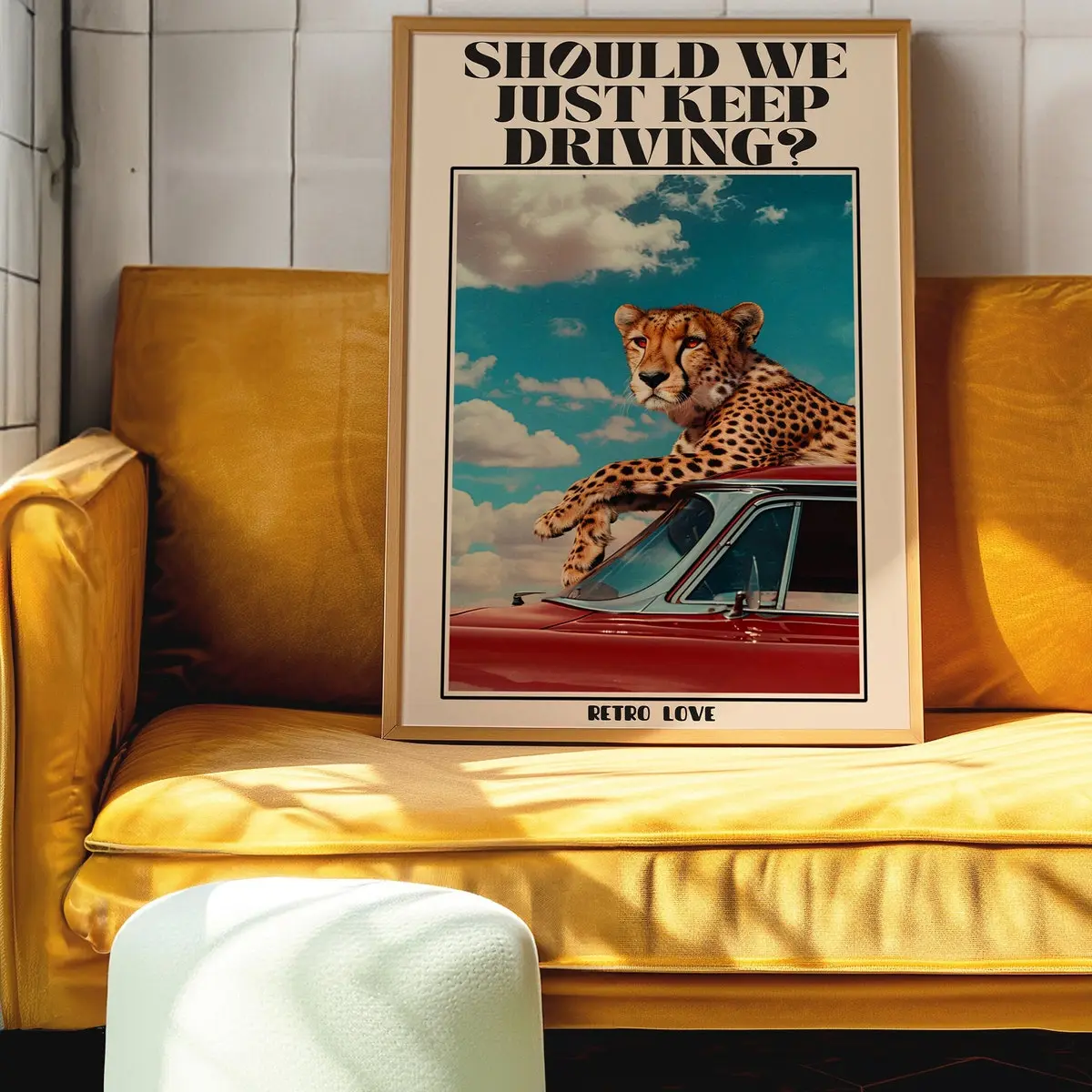 Animal Print, Psychedelic Art, Trendy Wall Art, Dopamine Decor, Retro Poster, Aesthetic Art, Trippy Wall Art, 70s Poster, Unframed, Room Decor