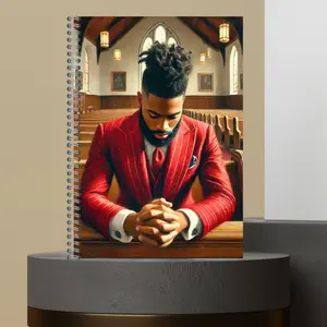 44.  Men That Pray Prayer Journal Covers Matte Hard Cover with Lined Paper