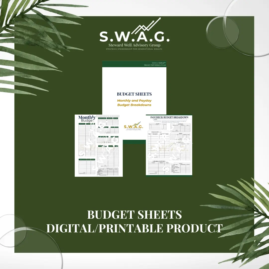 Stewardship Budget Guide w/Budget Sheets
