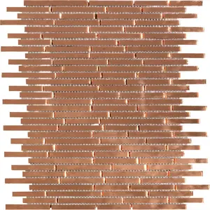 Kaleido Copper Mirror 10.4×11.2 Porcelain Tile Sample