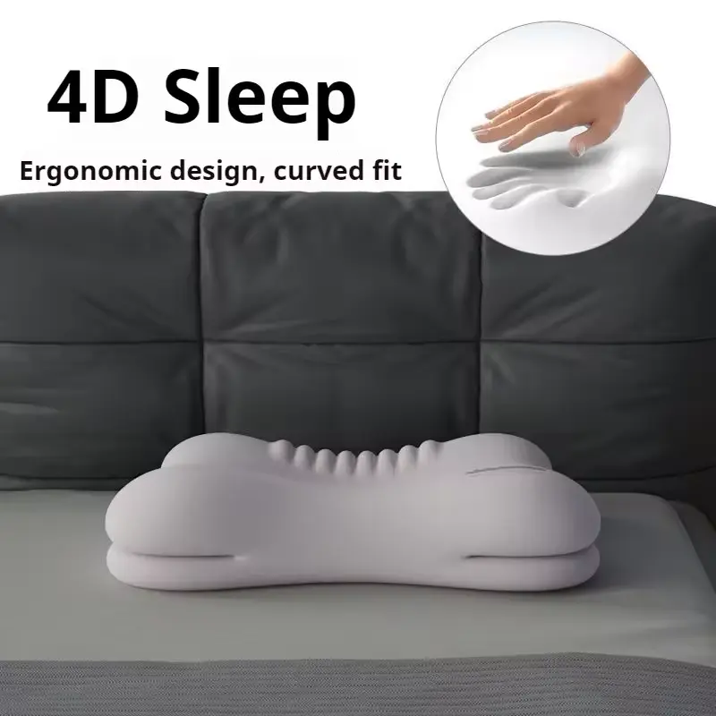 Ergonomic Memory Foam Pillow for All Sleep Positions, Multi-Zone Support, Zero Pressure, Deep Sleep, Neck Pain Relief