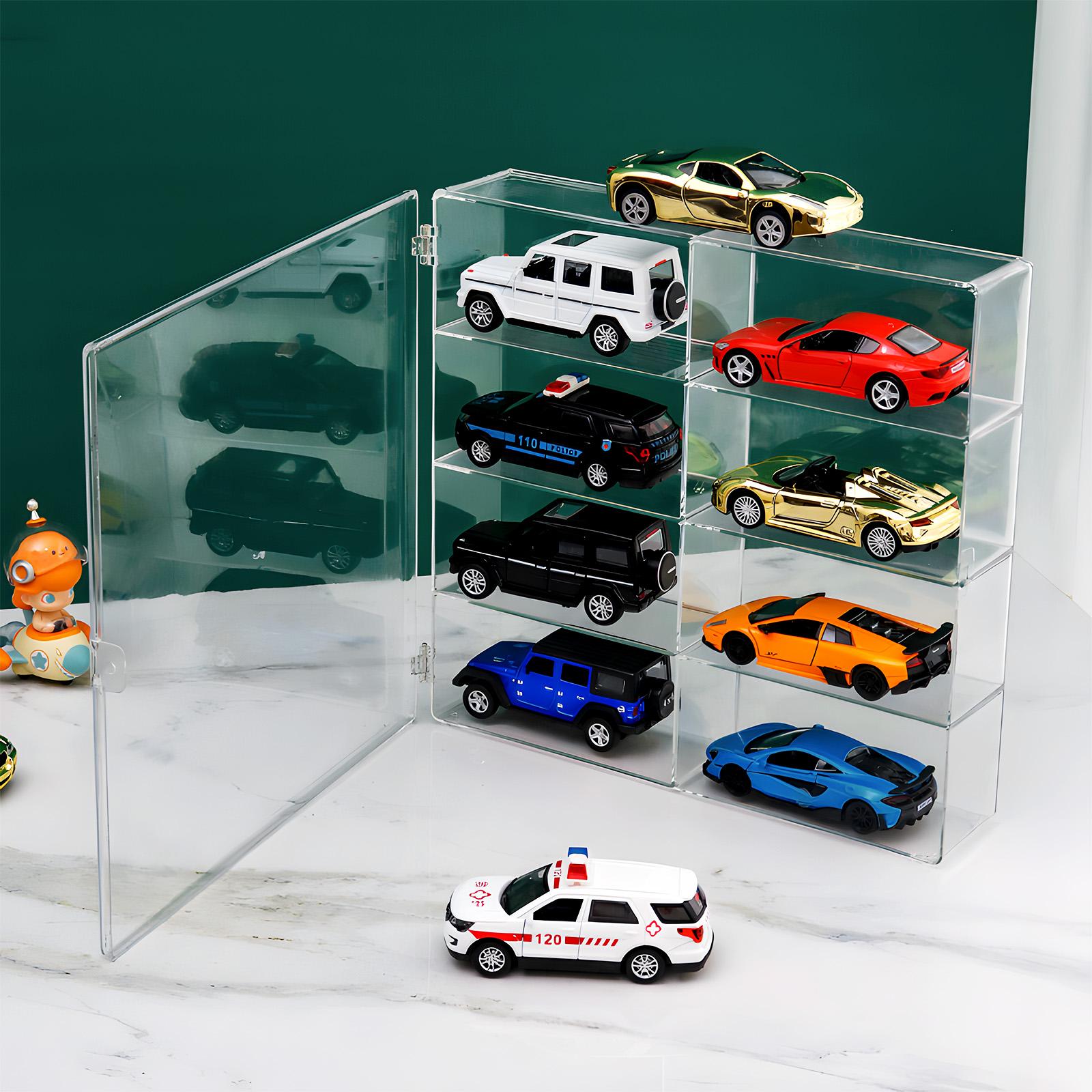 Acrylic Display Case for Diecast Cars,Dustproof Stackable Box with Hinged Door, Toy Car Storage Organizer for Hot Wheels Matchbox Acrylic Display Case for Diecast Cars,Dustproof Stackable Box with Hinged Door, Toy Car Storage Organizer for Hot Wheels Matchbox