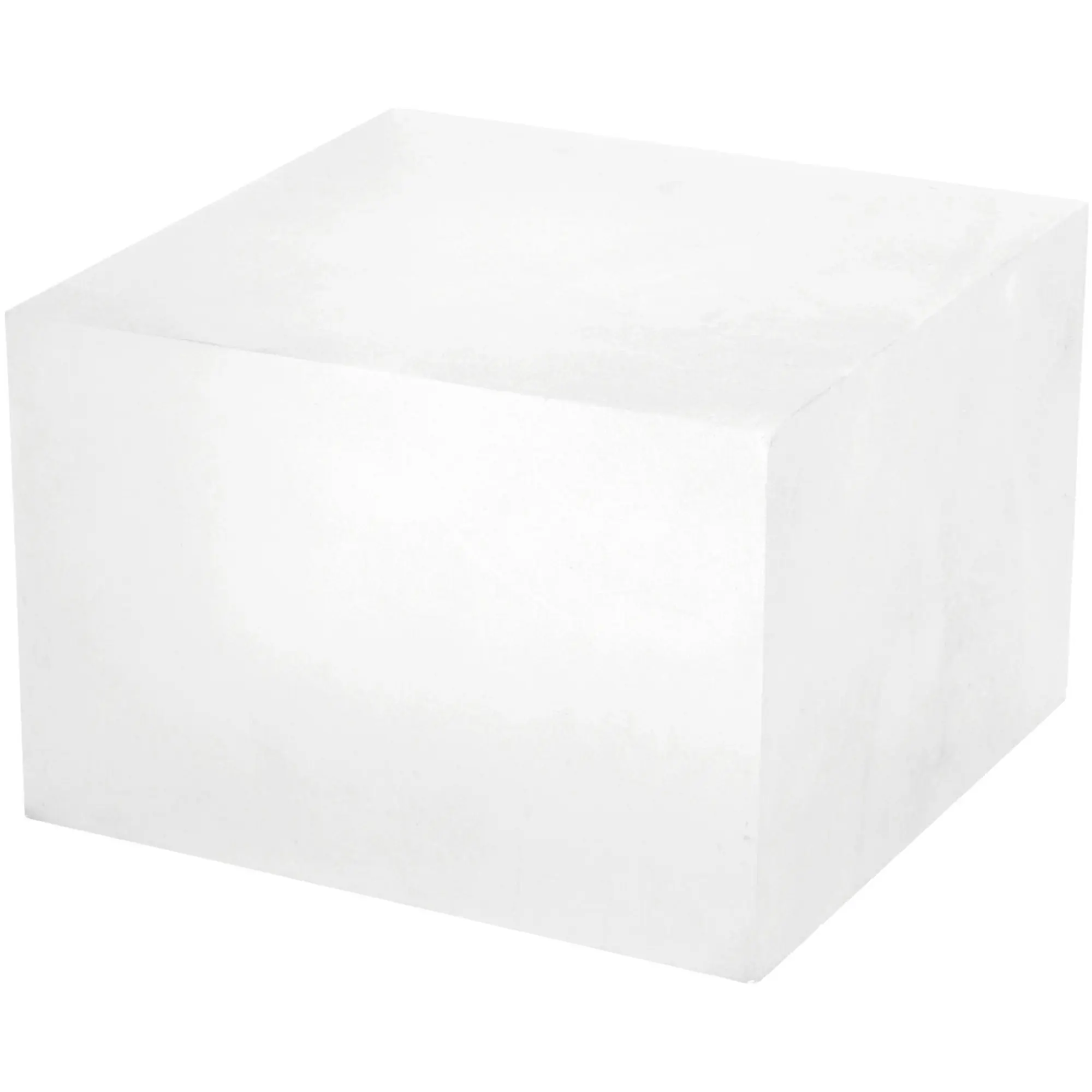 Plymor Frosted Acrylic Square Display Block, 4" H x 6" W x 6" D