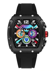 Men's Sportive Digital Analog Quartz Watch, Fashionable Wristwatch with Luminous Dial & Silicone Strap, Trendy Watch for Daily Life, Modern Fashionable Wristwatch