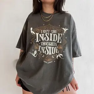 Ridoc Quest Squad Comfort Colors Shirt, I Kept The Inside Thoughts Inside Tee, Onyx Storm Fourth Wing Shirt For Fans, Bookish Gift