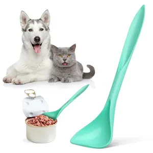 [Pet Care Supplies] 5pcs Durable Plastic Pet Food Scoop | Non-Battery Cat Feeding Scoop, Various Colors