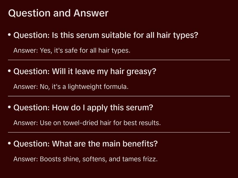 SON Coconut Hair Serum – 100% Natural, Smooth & Shine Booster, Suitable for All Hair Types (30ml / 1oz)