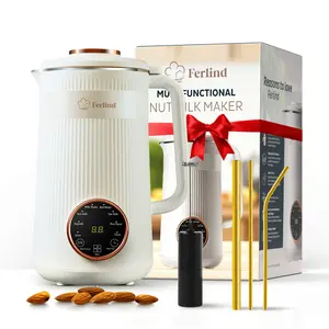 NEW 8-in-1 Nut Milk Maker for 32 oz Homemade Almond Milk, Oat Milk, Soy Milk, Coconut Dairy-Free Milk Beverages, Plant-Based Milk - Delay Start, Self-Cleaning, 50-recipe cookbook & Milk Frother