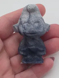 💙 Dumortierite Blue Cartoon “Dwarf” — The Cheerful Dreamer (2")